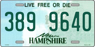 NH license plate 3899640