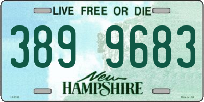 NH license plate 3899683