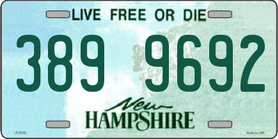 NH license plate 3899692