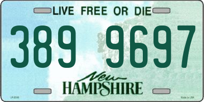 NH license plate 3899697