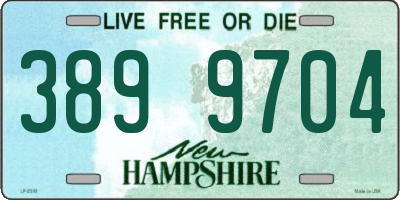 NH license plate 3899704