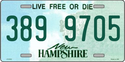 NH license plate 3899705