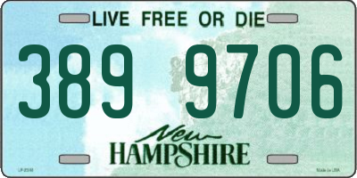NH license plate 3899706