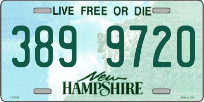 NH license plate 3899720