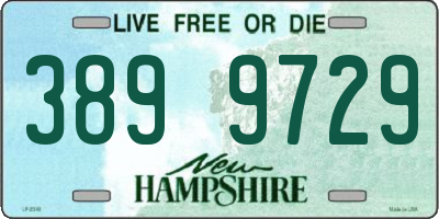 NH license plate 3899729