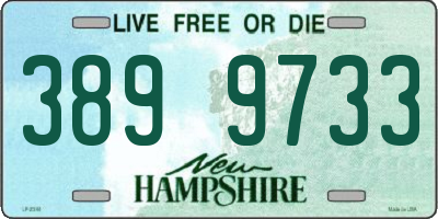 NH license plate 3899733