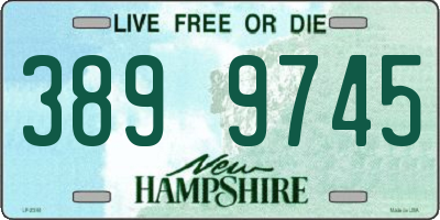 NH license plate 3899745