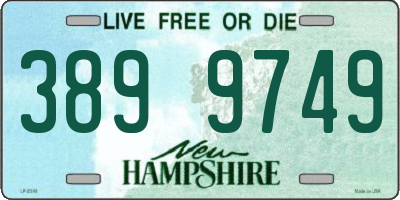 NH license plate 3899749