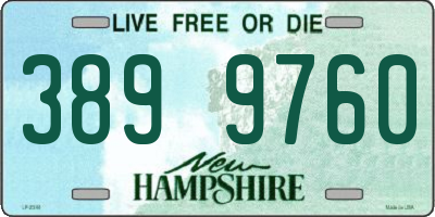 NH license plate 3899760