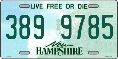 NH license plate 3899785
