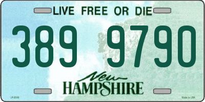 NH license plate 3899790