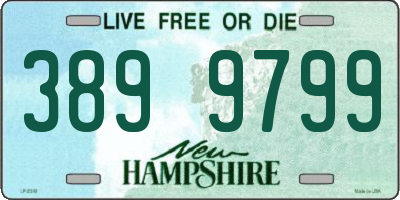 NH license plate 3899799