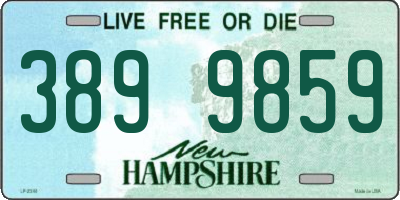 NH license plate 3899859