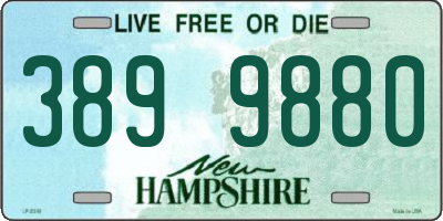 NH license plate 3899880