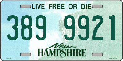 NH license plate 3899921