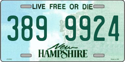NH license plate 3899924