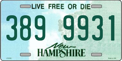 NH license plate 3899931