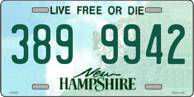 NH license plate 3899942