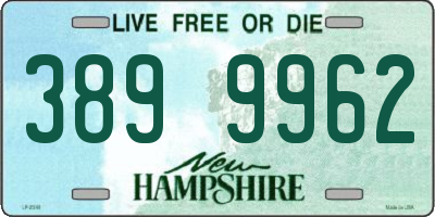 NH license plate 3899962