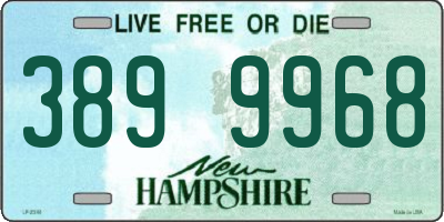 NH license plate 3899968