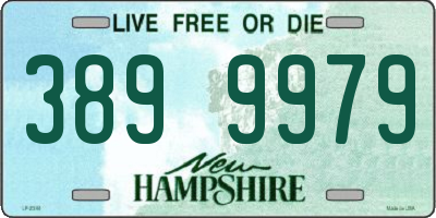NH license plate 3899979