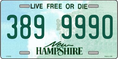 NH license plate 3899990