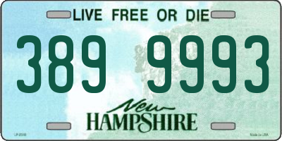 NH license plate 3899993