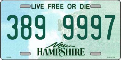 NH license plate 3899997