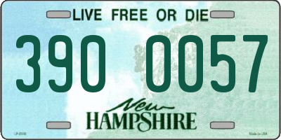 NH license plate 3900057