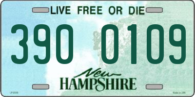 NH license plate 3900109
