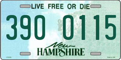 NH license plate 3900115