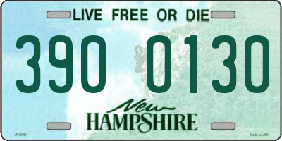 NH license plate 3900130