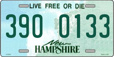NH license plate 3900133