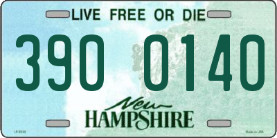 NH license plate 3900140