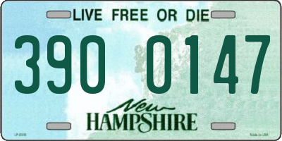 NH license plate 3900147