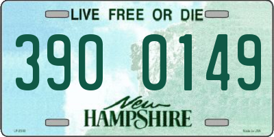 NH license plate 3900149