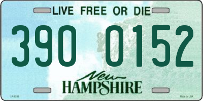 NH license plate 3900152
