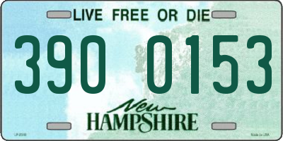 NH license plate 3900153