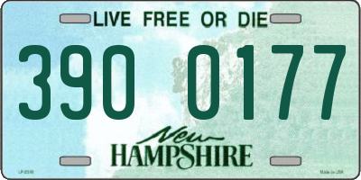 NH license plate 3900177