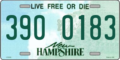 NH license plate 3900183