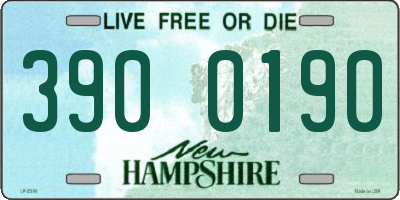 NH license plate 3900190