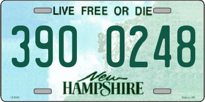 NH license plate 3900248