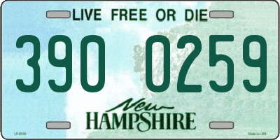 NH license plate 3900259
