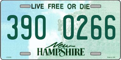 NH license plate 3900266