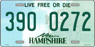 NH license plate 3900272