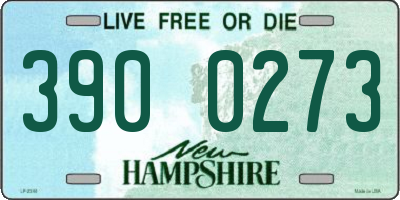 NH license plate 3900273