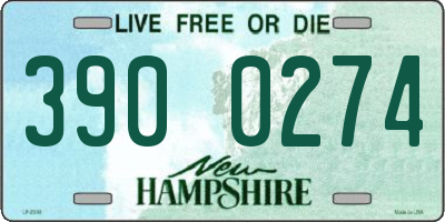 NH license plate 3900274