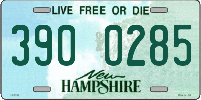 NH license plate 3900285