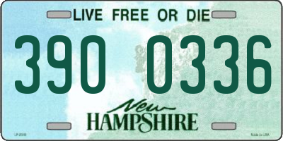 NH license plate 3900336