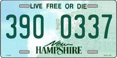 NH license plate 3900337
